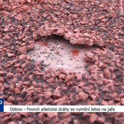Ostrov: Povrch atletické dráhy se vymění letos na jaře (TV Západ)