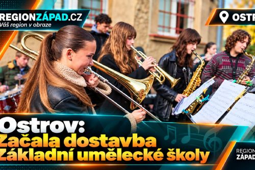 Ostrov: Začala dostavba základní umělecké školy (TV Západ)