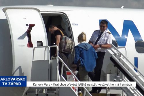 Region: Kraj chce převést letiště na stát, využívat ho má i armáda (TV Západ)