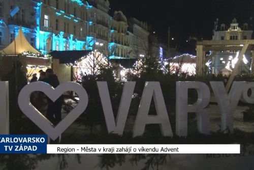 Region: Města v kraji zahájí o víkendu Advent (TV Západ)