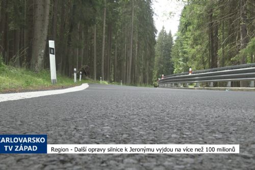 Region: Opravy silnice od Vítkova k Jeronýmu vyjdou na 100 milionů (TV Západ)