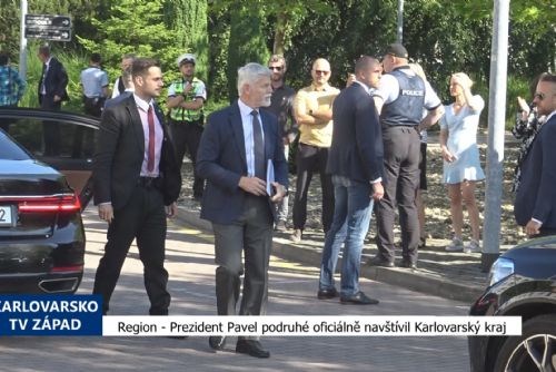 Region: Prezident Pavel podruhé oficiálně navštívil Karlovarský kraj (TV Západ)