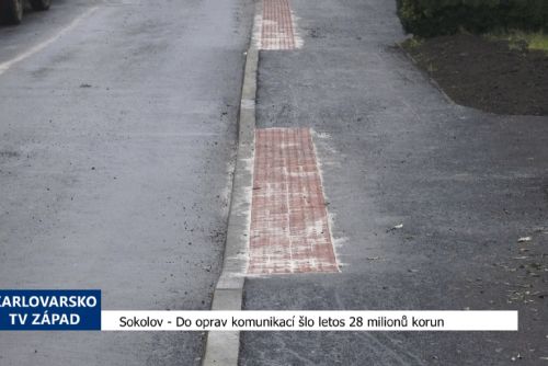 Sokolov: Do oprav komunikací šlo letos 28 milionů korun (TV Západ)