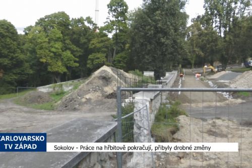 Sokolov: Práce na hřbitově pokračují, přibyly drobné změny (TV Západ)
