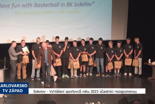 Sokolov: Vyhlášení sportovců roku 2023 účastníci nezapomenou (TV Západ)