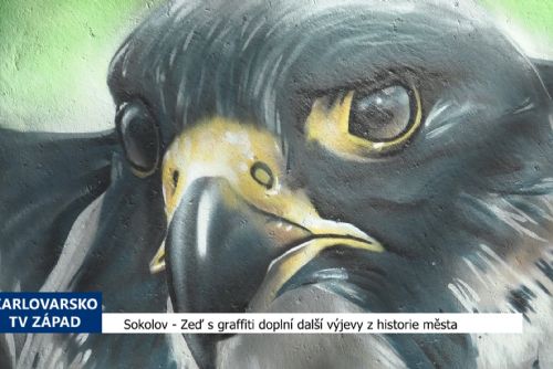 Sokolov: Zeď s graffiti doplní další výjevy z historie města (TV Západ)