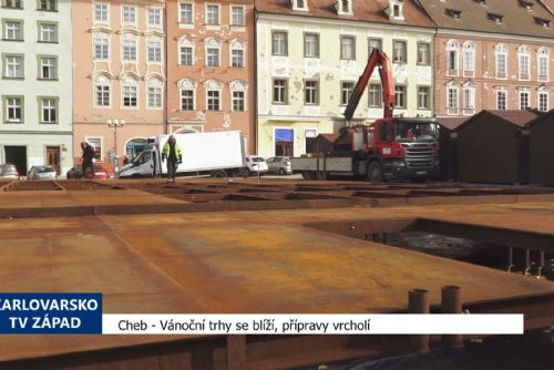 Vánoční trhy se blíží, přípravy vrcholí (TV Západ)