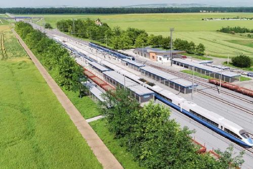 Expresní vlaky mezi Přerovem a Kojetínem: Modernizace trati zvýší rychlost na 200 km/h do roku 2028