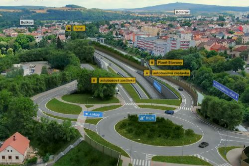 Plzeň chce nejdřív dokončit východní okruh ke Slovanům. Průtah městem se odsouvá