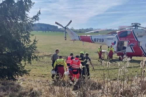 Školačka nešťastně spadla z koně, letěl pro ni vrtulník